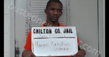 HAYES, CORNELIUS LASHONE | 2017-06-23 13:42:00 Chilton County, Alabama Booking