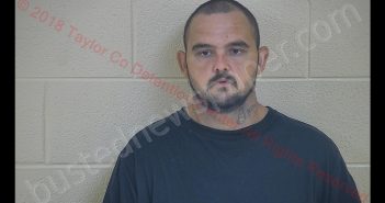 TRAVIS JAMES HUDSON | 2018-08-01 12:50:00 Taylor County, Kentucky Booking