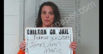 <B>JONES</B>, <B>ANN</B> <B>MARIE</B> #, Chilton County, Alabama - 2019-02-27 15:37:00