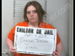 DAWSON, JESSICA DIANE | 2019-04-08 03:35:00 Chilton County, Alabama Booking