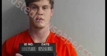 CHANCE JACOB SONNENBURG | 2019-12-09 13:03:00 Clark County, Missouri Booking