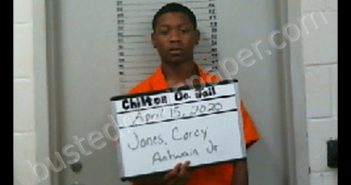 <B>JONES</B>, <B>COREY</B> ANTWAIN #, Chilton County, Alabama - 2020-04-15 02:28:00