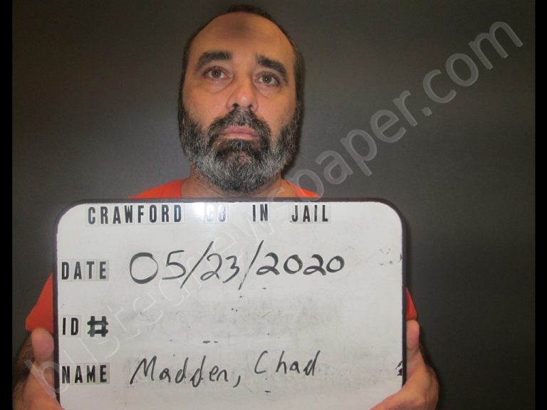 Chad Madden 20200523 034600 Crawford County, Indiana Booking