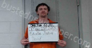 <B>EDWARDS</B>, <B>JOSHUA</B> <B>DAVID</B> #, Chilton County, Alabama - 2020-10-06 15:42:00