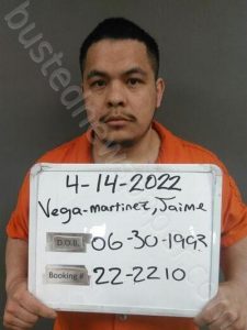 VEGA-MARTINEZ, JAIME | 2022-04-14 17:09:00 Sebastian County, Arkansas Booking