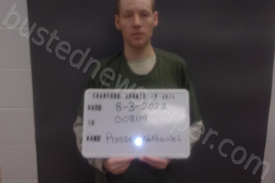 PROSSER, NATHANIEL DUWAYNE #, Crawford County, Indiana - 2022-08-03 12:40:00