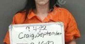 CRAIG, SEPTEMBER | 2022-09-04 12:17:00 Sebastian County, Arkansas Booking