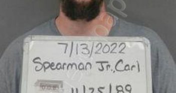 SPEARMAN JR, CARL WAYNE JUNIOR | 2022-09-19 10:53:00 Sebastian County, Arkansas Booking