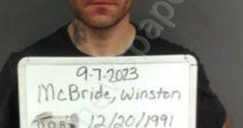 <B>MCBRIDE</B>, <B>WINSTON</B> <B>WILLIAM</B> #, Sebastian County, Arkansas - 2023-09-07 09:05:00