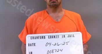 GRIGSBY, MARK AARON | 2025-04-26 01:26:00 Crawford County, Indiana Booking