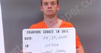 CAMPBELL, JOHNNY | 2025-04-30 21:02:00 Crawford County, Indiana Booking