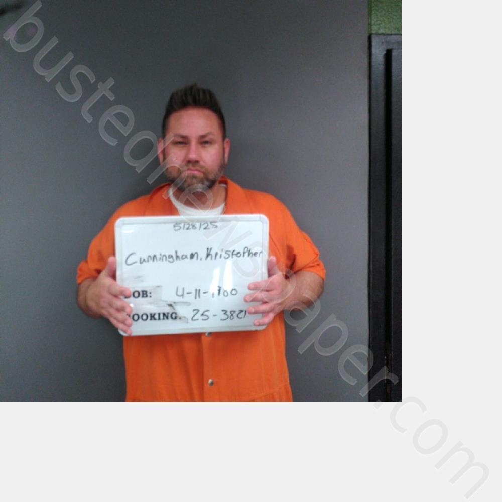 CUNNINGHAM, KRISTOPHER KEAN #, Sebastian County, Arkansas - 2025-05-28 08:28:00
