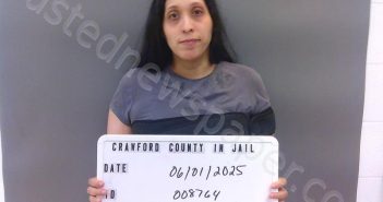 MOLINA, STEPHANIE A | 2025-06-01 21:23:00 Crawford County, Indiana Booking