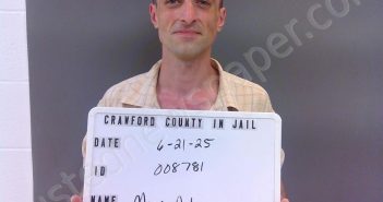 MORRIS, DYLAN WADE | 2025-06-21 12:19:00 Crawford County, Indiana Booking