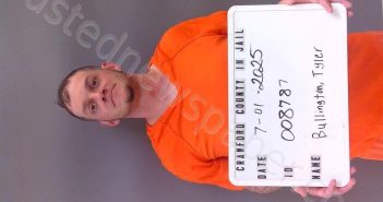 BULLINGTON, TYLER | 2025-07-01 18:16:00 Crawford County, Indiana Booking