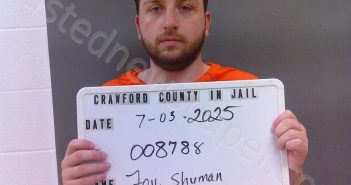 SHUMAN, FOY, IV | 2025-07-03 18:36:00 Crawford County, Indiana Booking