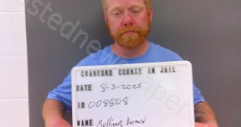MULLIGAN, BERNARD | 2025-08-03 21:27:00 Crawford County, Indiana Booking