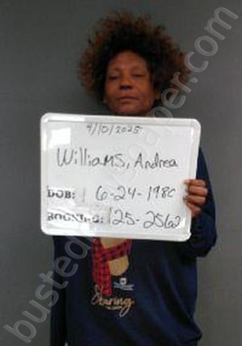 WILLIAMS, ANDREA MONIQUE #, Sebastian County, Arkansas - 2025-08-12 19:03:00